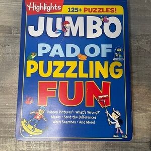 Highlights Jumbo Pad of Puzzling Fun (Paperback) 2 Brand New Books Puzzle Games